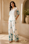 Off-White Mul Chanderi 3-Piece Co-Ord Set
